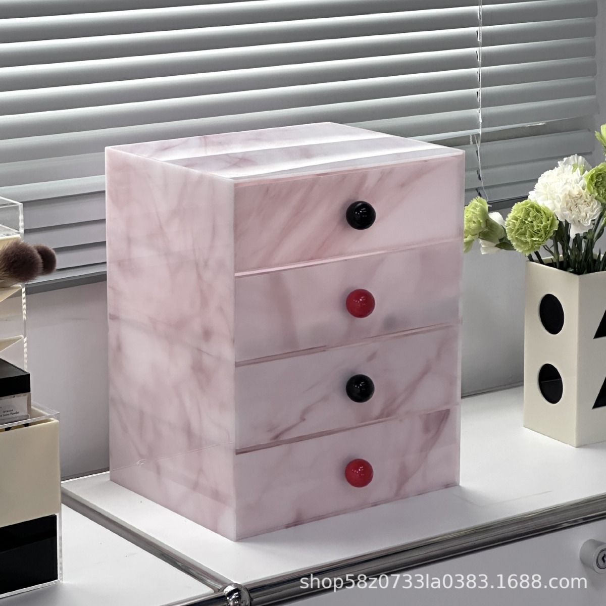Storage & Organization - HYS Cosmetics Storage Box Premium Marble