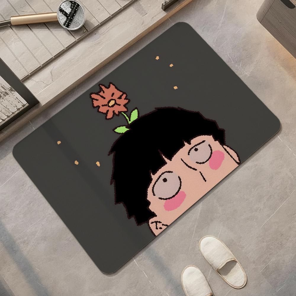 Quick Dry Diatomite Bath Mat - Anime M-Mob P-Psycho 100-100 Floor Mat