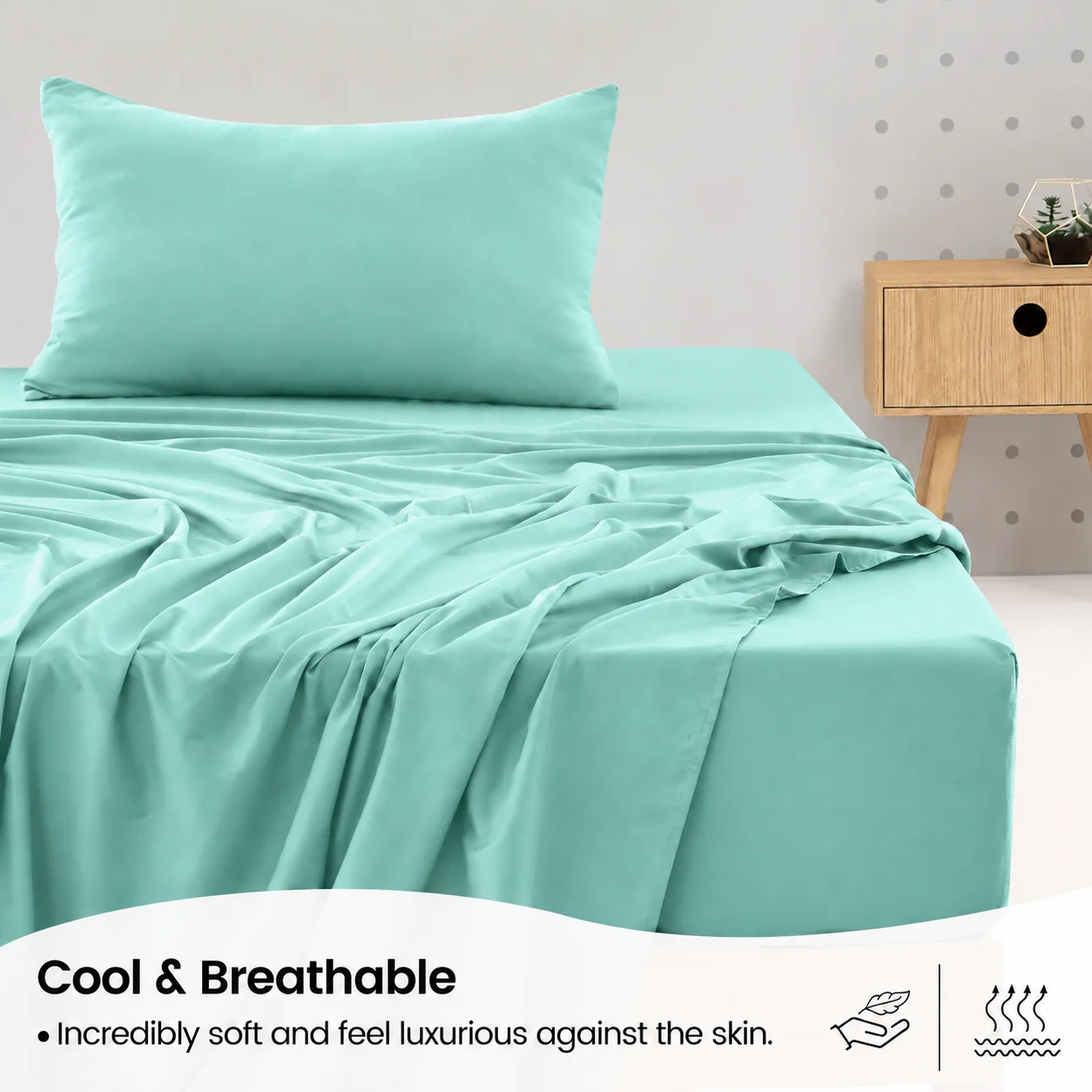 Sheet Set, Breathable & Coolin - Fitted Bed Sheets Deep Pocket ulasan dan harga