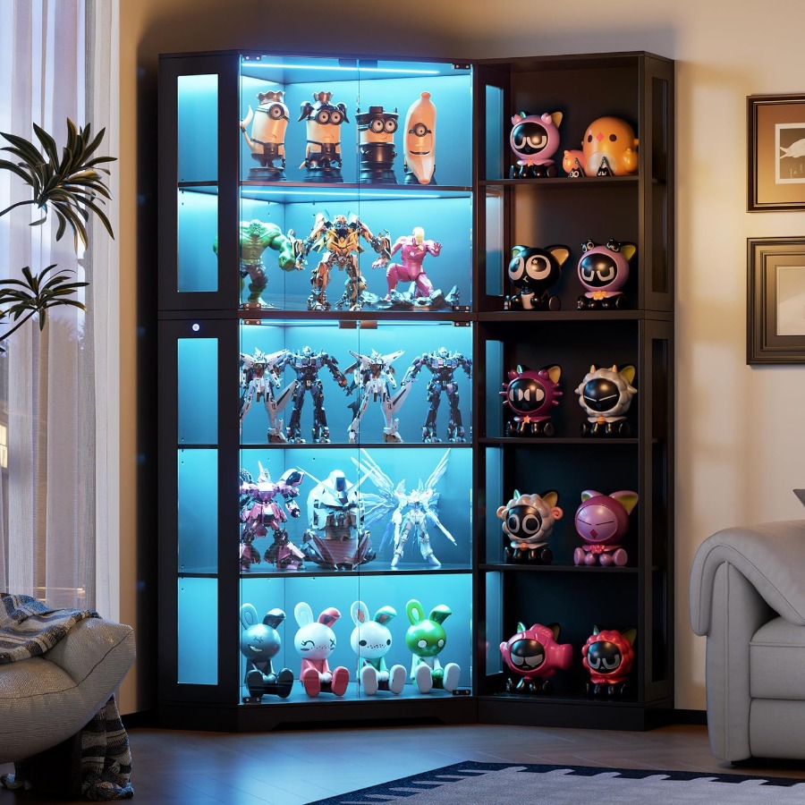 Corner display curio cabinet w - Storage & Organization ulasan dan harga