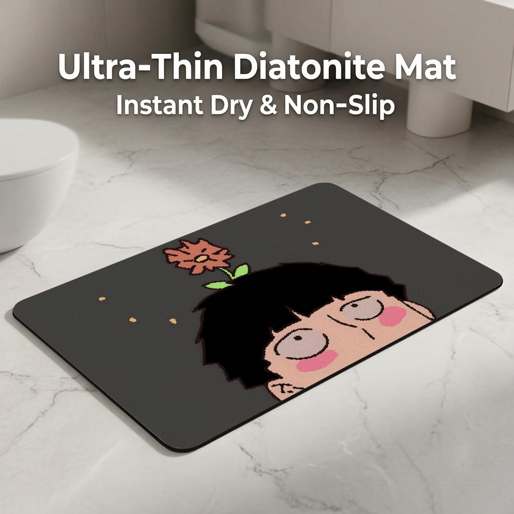 Anime M-Mob P-Psycho 100-100 F - Quick Dry Diatomite Bath Mat ulasan dan harga