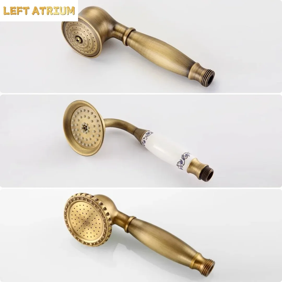 Brass Rose Gold Bathroom Handh - High Pressure Shower Head Handheld ulasan dan harga
