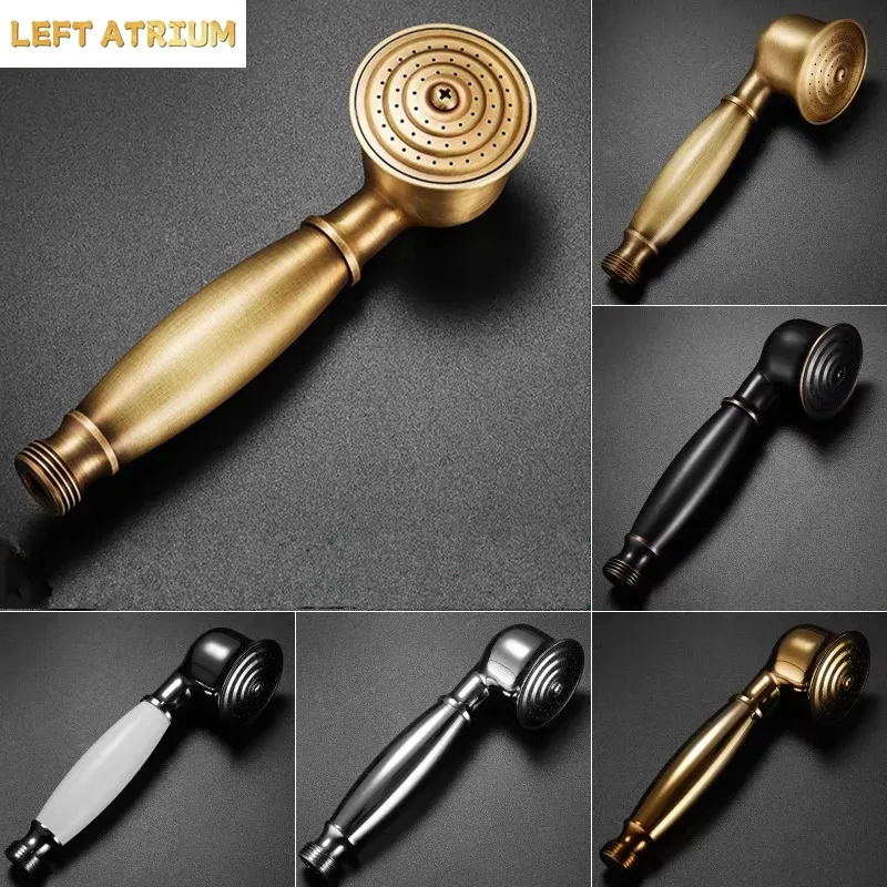Brass Rose Gold Bathroom Handh - High Pressure Shower Head Handheld ulasan dan harga