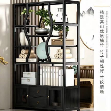 LMM solid wood tea storage rac - Storage & Organization ulasan dan harga